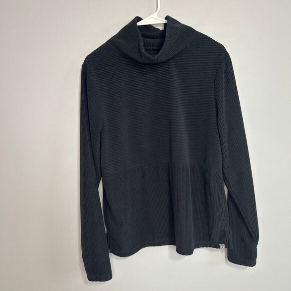 The American Outdoorsman For Women Black Cowl Neck Pullover Sweater Large - Picture 1 of 5